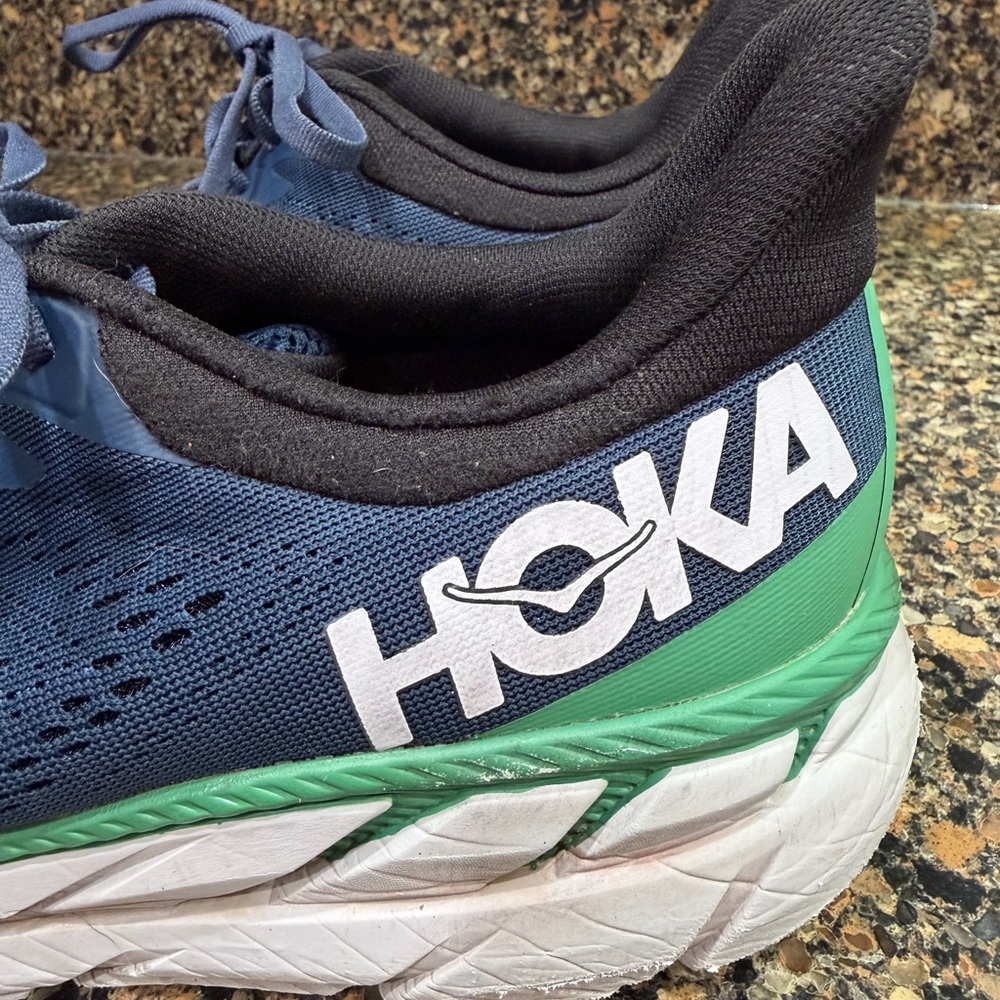 Hoka Navy and Black Athletic Shoes men’s size 11.5 Clifton 7 - Picture 7 of 10